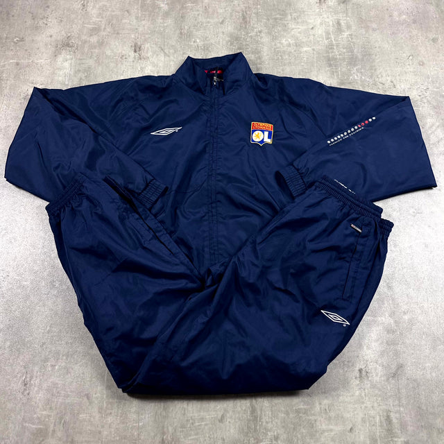 Olympique Lyon Retro Tracksuit L