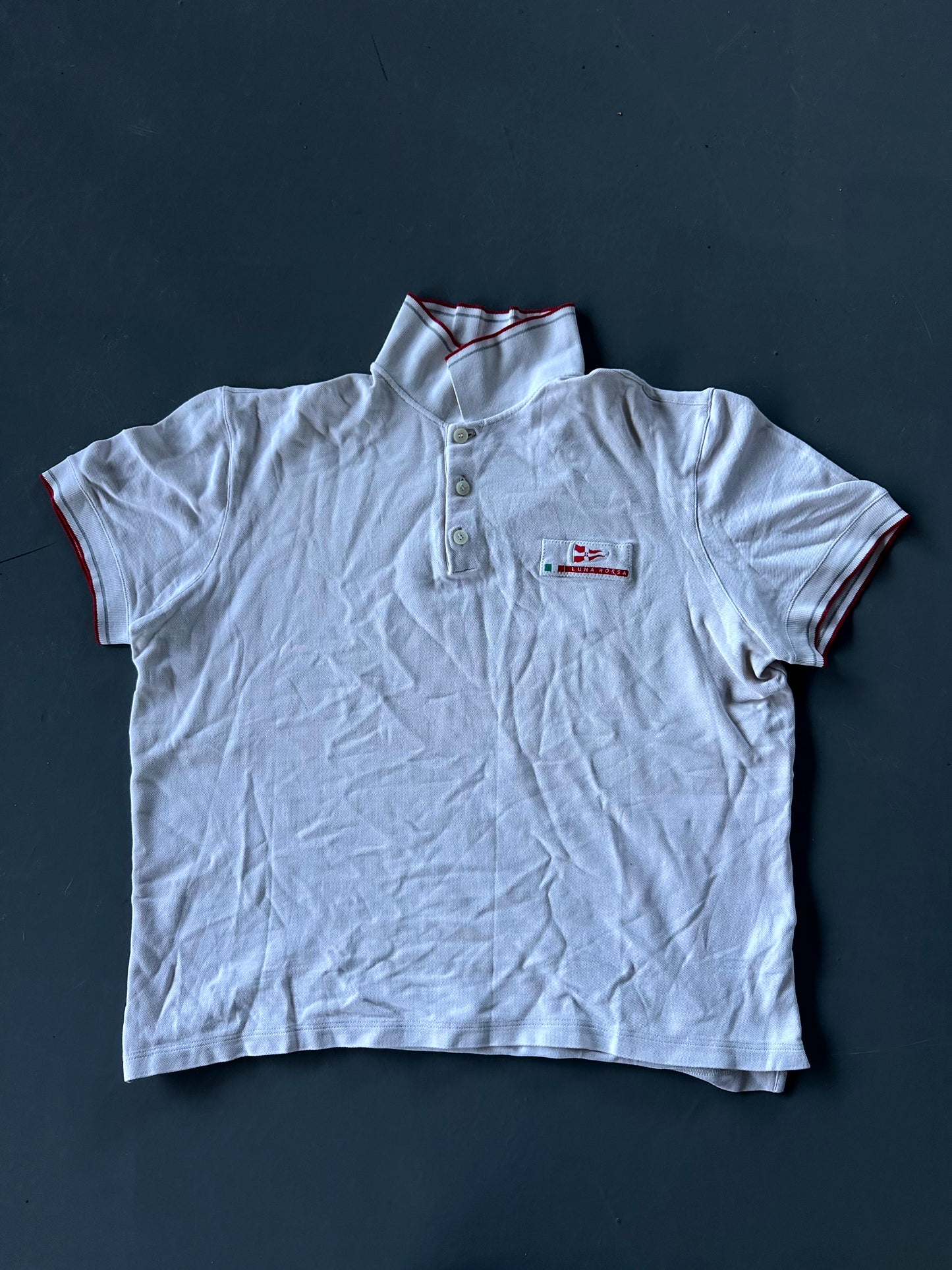 Prada Vintage Luna Rossa Polo T-Shirt S