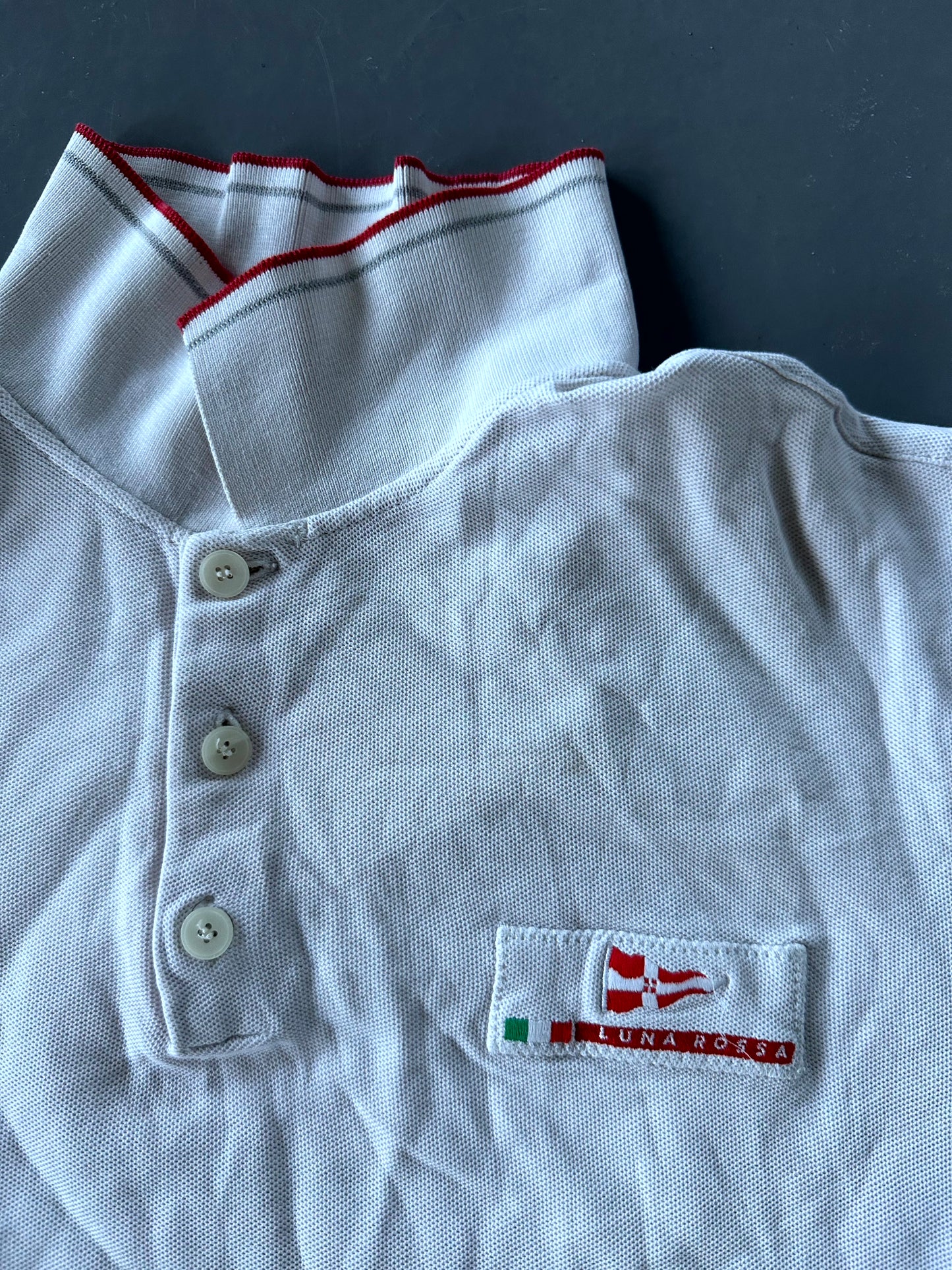 Prada Vintage Luna Rossa Polo T-Shirt S