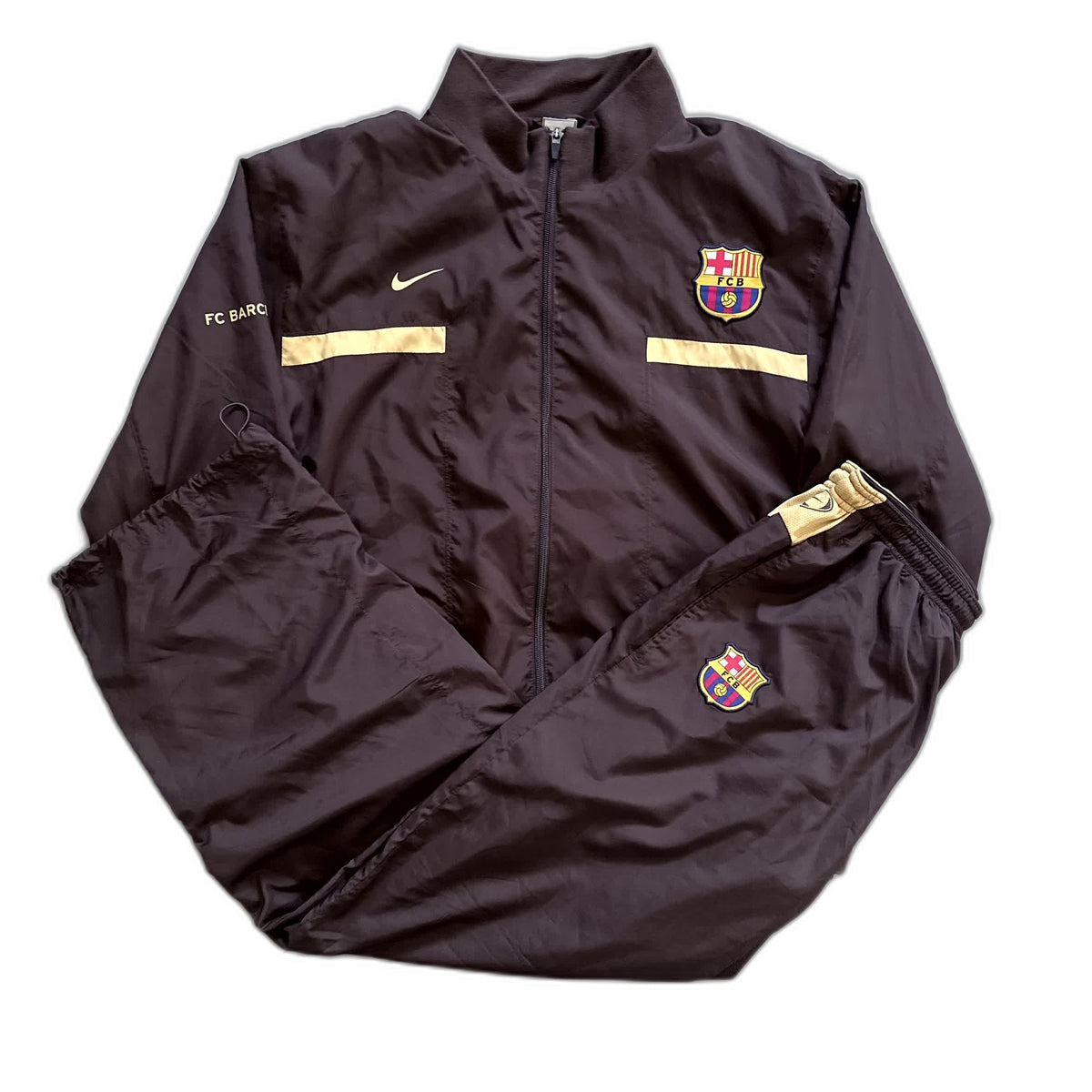 Nike x Barcelona Vintage *Brown* Tracksuit 2006/07 | XL