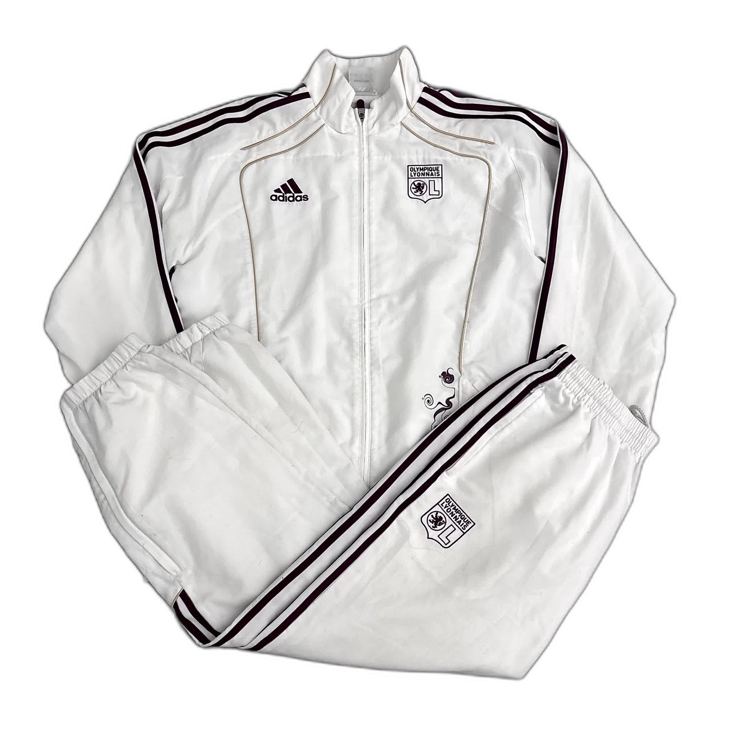 Adidas x Olympique Lyon Vintage Tracksuit *Rare* 2007/08 | XL