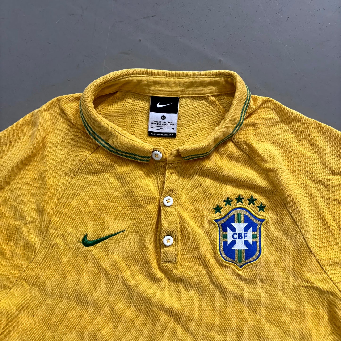 Nike x Brasilien Vintage Poloshirt 2014 | M