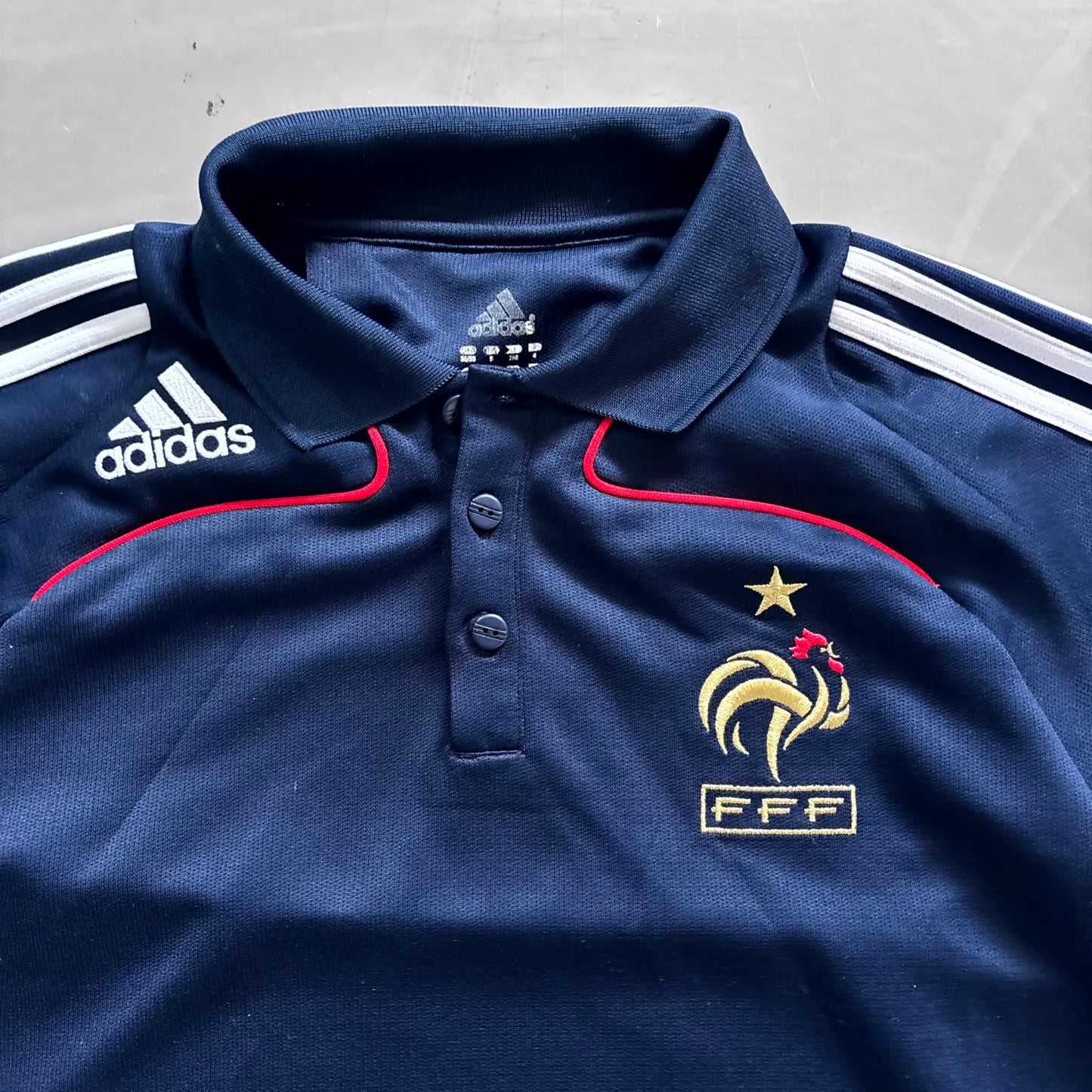 Adidas x Frankreich Vintage *Premium* Longsleeve Poloshirt 2008 | S