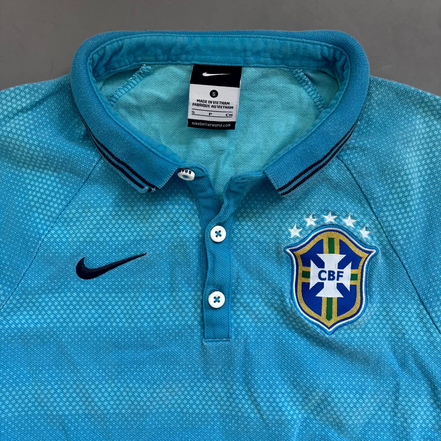Nike x Brasilien Vintage *Premium* Poloshirt 2014 | S