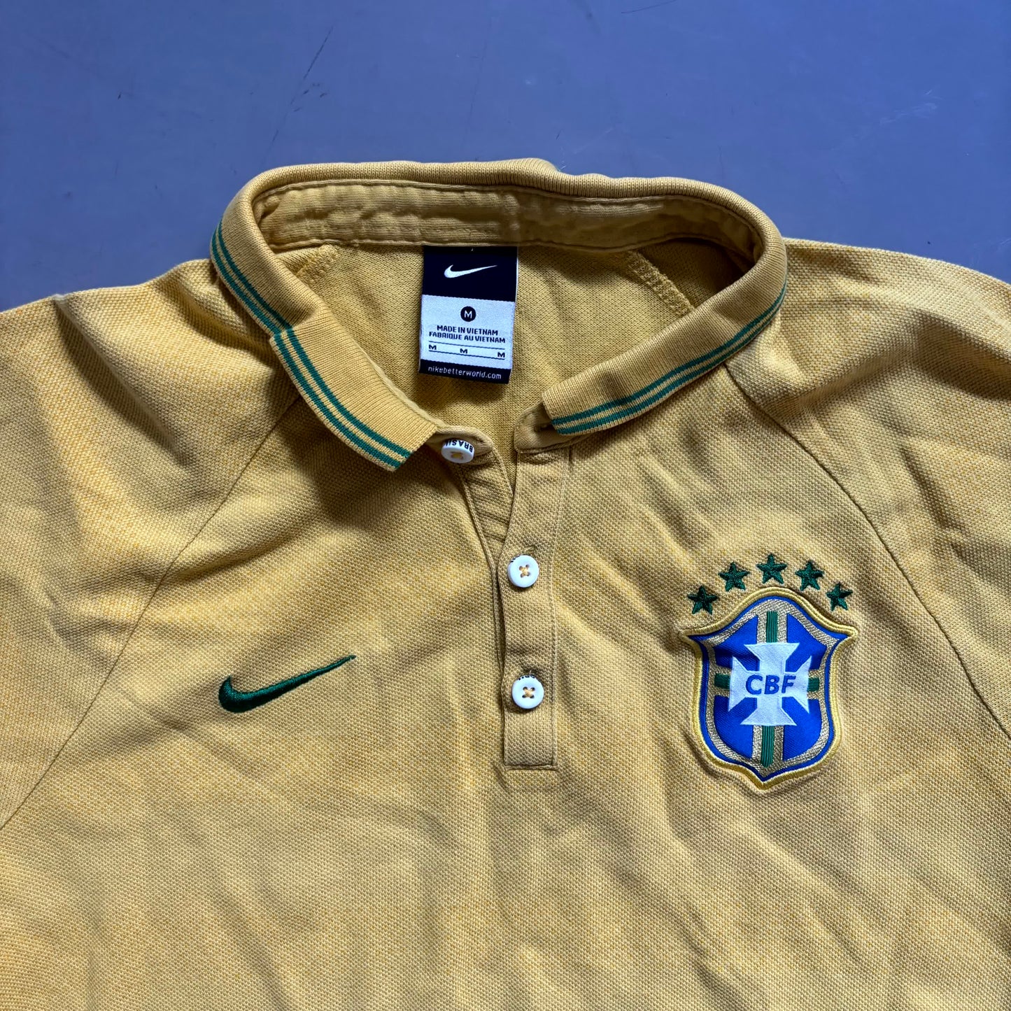 Nike x Brasilien Vintage Polshirt 2014 | M