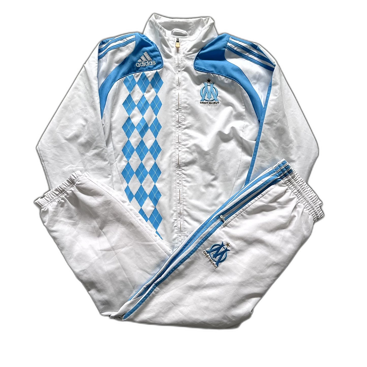 Adidas x Olympique Marseille Vintage *RARE* Tracksuit 2009/10 | M