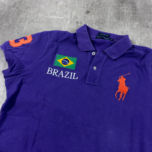 Ralph Lauren Polo T-Shirt Skinny L Brazil